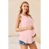 Womens Nursing Tank Tops Breastfeeding Summer Pregnancy Maternity Shirts(Black/Light Grey/Light Pink)