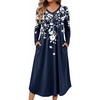 Navy Blue Flower