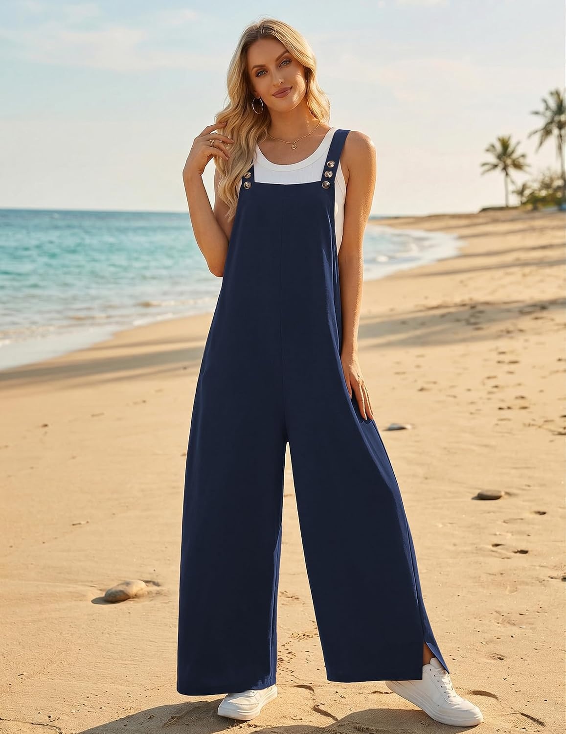 image:imageEkouaer Overalls for Women Loose Fit Jumpsuits 2026 Fall OutfitsNavy Blue