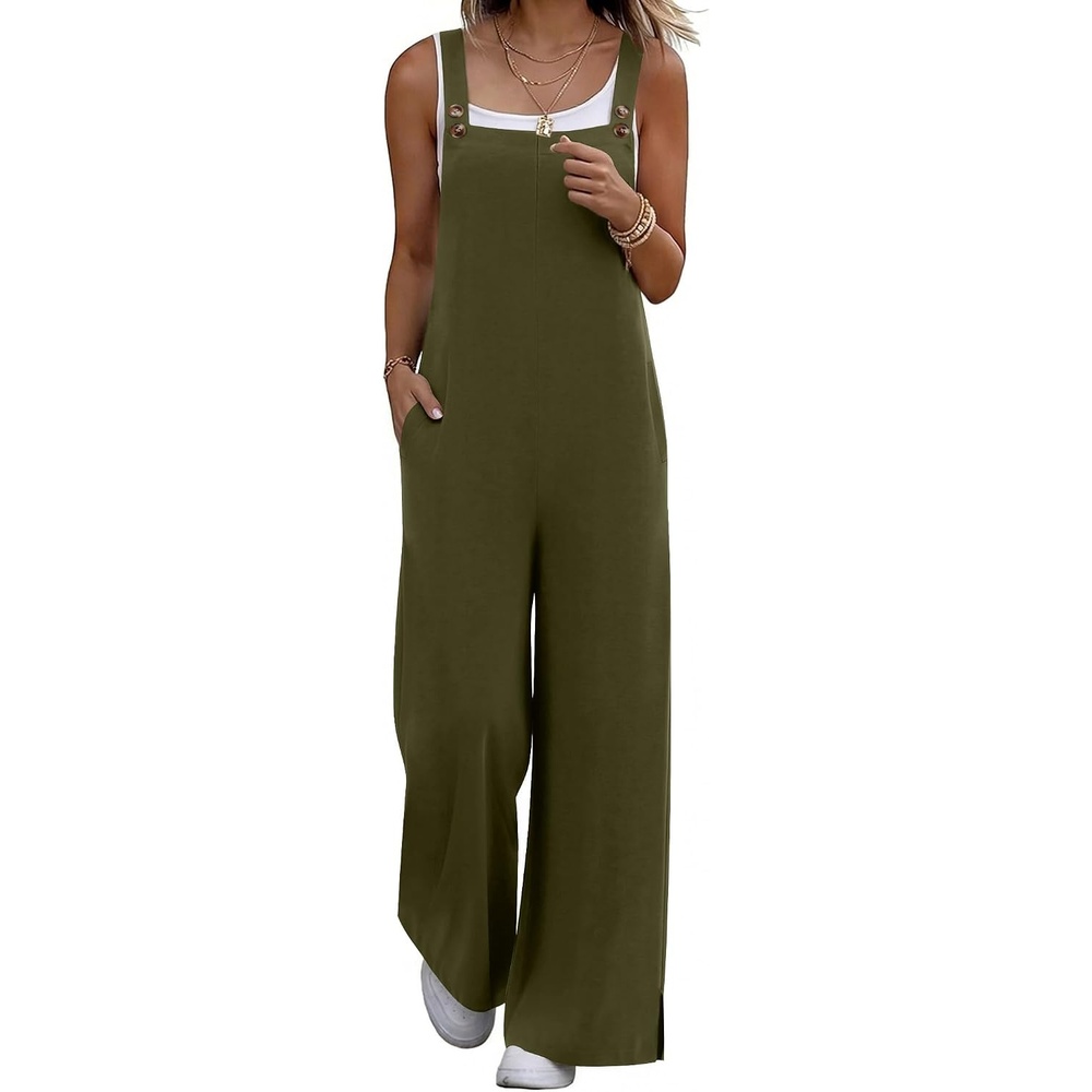 image:imageEkouaer Overalls for Women Loose Fit Jumpsuits 2026 Fall OutfitsArmy Green