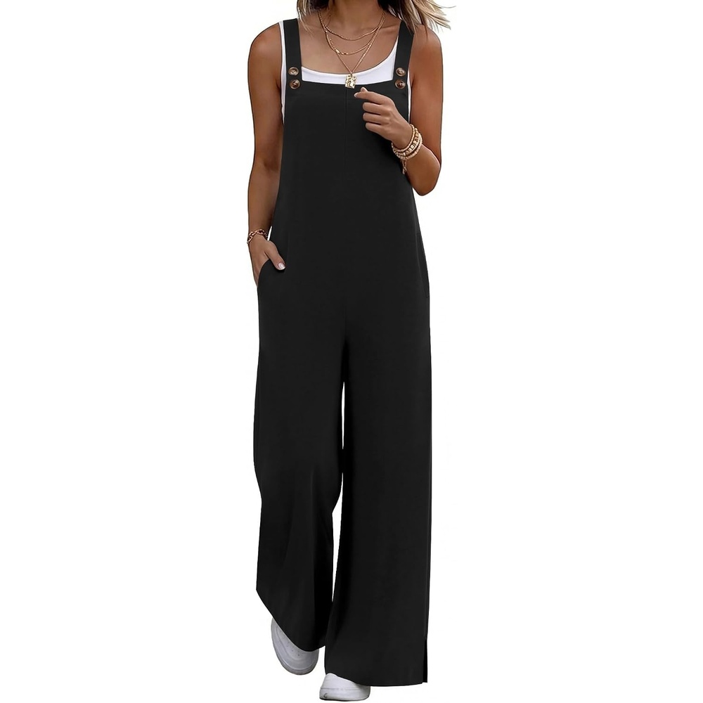 image:imageEkouaer Overalls for Women Loose Fit Jumpsuits 2026 Fall OutfitsBlack