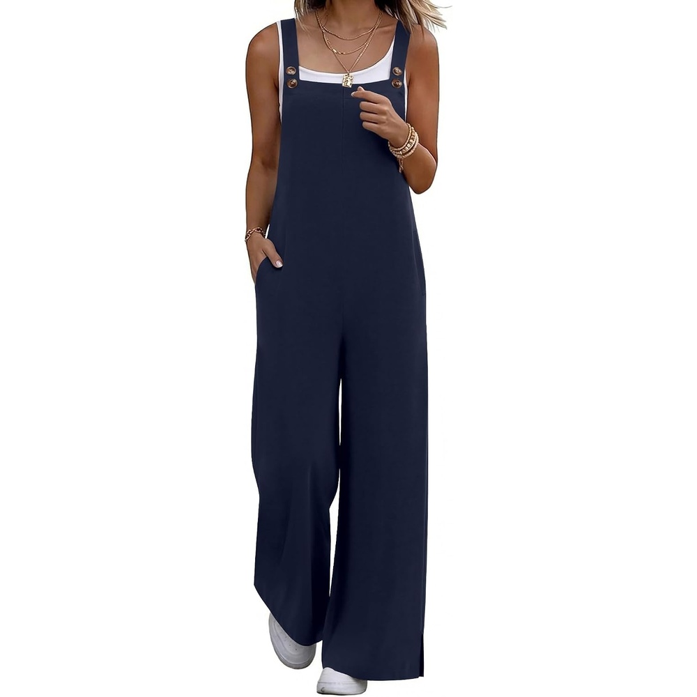image:imageEkouaer Overalls for Women Loose Fit Jumpsuits 2026 Fall OutfitsNavy Blue