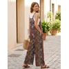 Ekouaer Overalls for Women Loose Fit Jumpsuits 2026 Fall Outfits(A Boho Print)