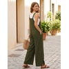 Ekouaer Overalls for Women Loose Fit Jumpsuits 2026 Fall Outfits(Army Green)