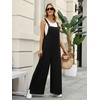 Ekouaer Overalls for Women Loose Fit Jumpsuits 2026 Fall Outfits(Black)
