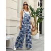Ekouaer Overalls for Women Loose Fit Jumpsuits 2026 Fall Outfits(Blue Boho Print)