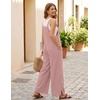 Ekouaer Overalls for Women Loose Fit Jumpsuits 2026 Fall Outfits(Dirty Pink)