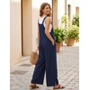 Ekouaer Overalls for Women Loose Fit Jumpsuits 2026 Fall Outfits(Navy Blue)