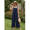 Ekouaer Overalls for Women Loose Fit Jumpsuits 2026 Fall Outfits(Navy Blue)