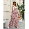 Ekouaer Overalls for Women Loose Fit Jumpsuits 2026 Fall Outfits(Orange Pink Floral)