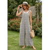 Ekouaer Overalls for Women Loose Fit Jumpsuits 2026 Fall Outfits(White Floral)