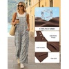 Ekouaer Overalls for Women Loose Fit Jumpsuits 2026 Fall Outfits(White Floral)