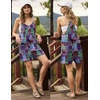 Ekouaer Rompers for Women Summer Casual Boho Short Jumpsuits Beach Outfits(A Blue Boho Print)