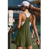 Ekouaer Rompers for Women Summer Casual Boho Short Jumpsuits Beach Outfits(Army Green)