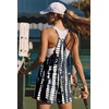 Ekouaer Rompers for Women Summer Casual Boho Short Jumpsuits Beach Outfits(Black White Tie-dye)