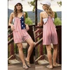 Ekouaer Rompers for Women Summer Casual Boho Short Jumpsuits Beach Outfits(Flag Print)
