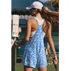 Ekouaer Rompers for Women Summer Casual Boho Short Jumpsuits Beach Outfits(Light Blue Floral)