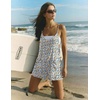 Ekouaer Rompers for Women Summer Casual Boho Short Jumpsuits Beach Outfits(White Daisy Floral)