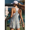 Ekouaer Rompers for Women Summer Casual Boho Short Jumpsuits Beach Outfits(White Daisy Floral)