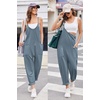 Ekouaer Womens Jumpsuit Sleeveless Casual Summer Overalls Jumpers Rompers(Bluegrey)