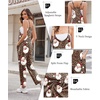 Ekouaer Womens Jumpsuit Sleeveless Casual Summer Overalls Jumpers Rompers(Christmas Leopard)