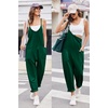 Ekouaer Womens Jumpsuit Sleeveless Casual Summer Overalls Jumpers Rompers(Darkgreen)
