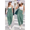 Ekouaer Womens Jumpsuit Sleeveless Casual Summer Overalls Jumpers Rompers(Green Grey)