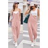 Ekouaer Womens Jumpsuit Sleeveless Casual Summer Overalls Jumpers Rompers(Lightpink)
