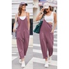 Ekouaer Womens Jumpsuit Sleeveless Casual Summer Overalls Jumpers Rompers(Lightpurple)