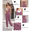 Ekouaer Womens Jumpsuit Sleeveless Casual Summer Overalls Jumpers Rompers(Lightpurple)