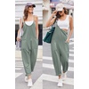 Ekouaer Womens Jumpsuit Sleeveless Casual Summer Overalls Jumpers Rompers(Sage Gray Green)