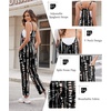 Ekouaer Womens Jumpsuit Sleeveless Casual Summer Overalls Jumpers Rompers(Tie-dye Black White)