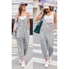 Ekouaer Womens Jumpsuit Sleeveless Casual Summer Overalls Jumpers Rompers(White Floral)