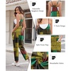 Ekouaer Womens Jumpsuit Sleeveless Casual Summer Overalls Jumpers Rompers(Yellow Boho Print)