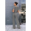 Jumpsuits for Women Casual Summer Rompers Short Sleeve One Piece Outfits(Black Stripe)