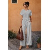 Jumpsuits for Women Casual Summer Rompers Short Sleeve One Piece Outfits(White Stripe)