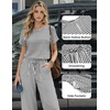 Jumpsuits for Women Casual Summer Rompers Short Sleeve One Piece Outfits(White Stripe)