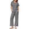 Jumpsuits for Women Casual Summer Rompers Short Sleeve One Piece Outfits(Black Stripe)