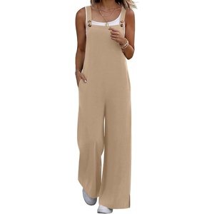 Ekouaer Overalls for Women Loose Fit Jumpsuits 2026 Fall Outfits(Khaki)