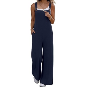 Ekouaer Overalls for Women Loose Fit Jumpsuits 2026 Fall Outfits(Navy Blue)