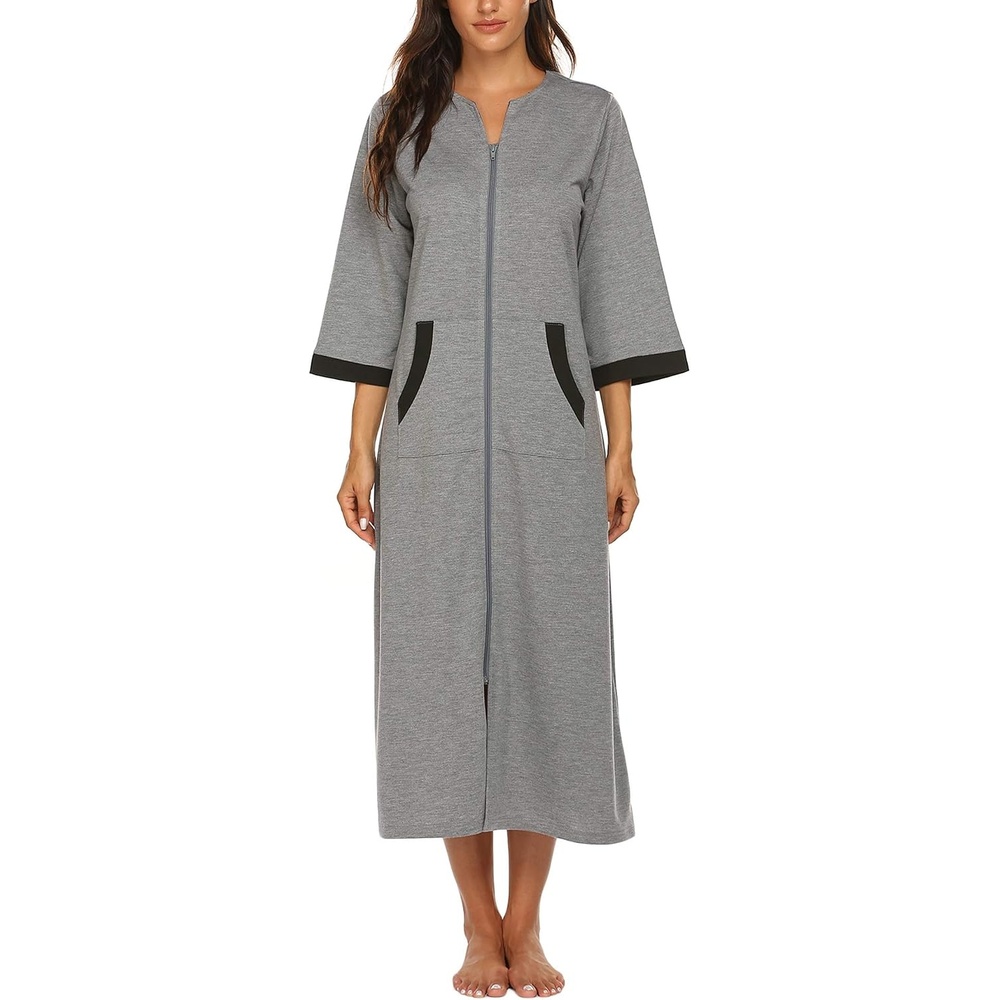 image:imageEkouaer Zipper Robe Women Robes