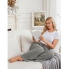 Ekouaer Women Pajama Pants 2026 Knit Ribbed PJ Bottom Sleep Lounge Pant(Dark Green)