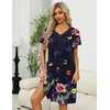 Ekouaer Women’s Zipper Front Mumu Duster Robes with Pockets Soft Housecoat(Colorful Butterfly)