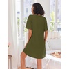 Ekouaer Zip Up Robes for Women Short Knit Bathrobe with Pockets(Army Green)