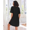 Ekouaer Zip Up Robes for Women Short Knit Bathrobe with Pockets(Black)