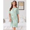 Ekouaer Zip Up Robes for Women Short Knit Bathrobe with Pockets(Floral Light Green)