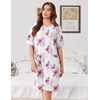 Ekouaer Zip Up Robes for Women Short Knit Bathrobe with Pockets(Floral White)
