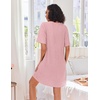 Ekouaer Zip Up Robes for Women Short Knit Bathrobe with Pockets(Hot Pink)
