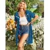 Ekouaer Zipper Robes for Women Short Sleeve Housecoats Zip Up Nightgowns(Puppy Paws)