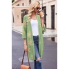 Ekouaer Robes for Women Waffle Knit Bathrobe Soft Lightweight Loungewear(Floral Green)